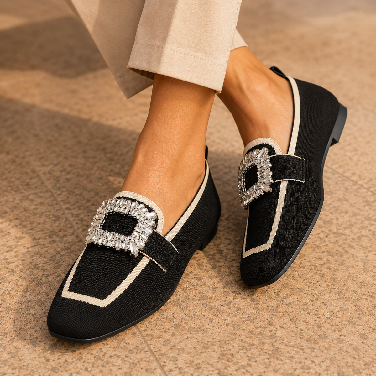 Benetti Orthopedic Loafers - Black