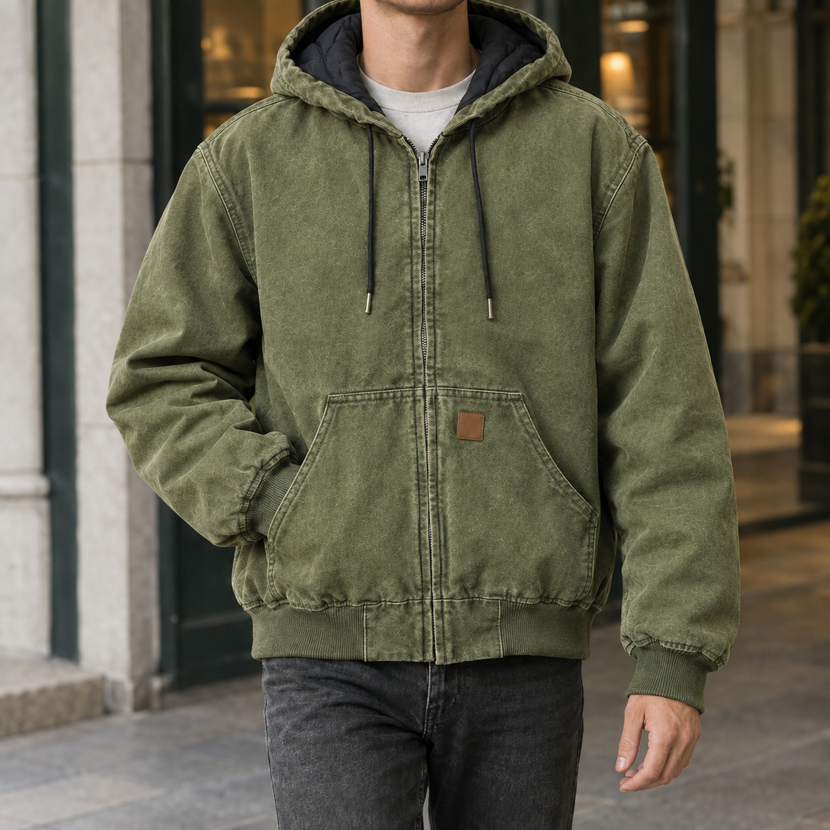 Gustave Washed Work Jacket - Green
