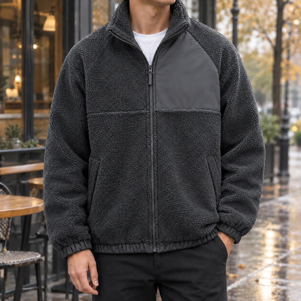 Colin Fleece Jacket - Dark Gray