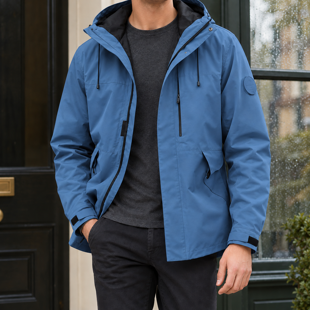 Montague Waterproof Jacket - Navy Blue
