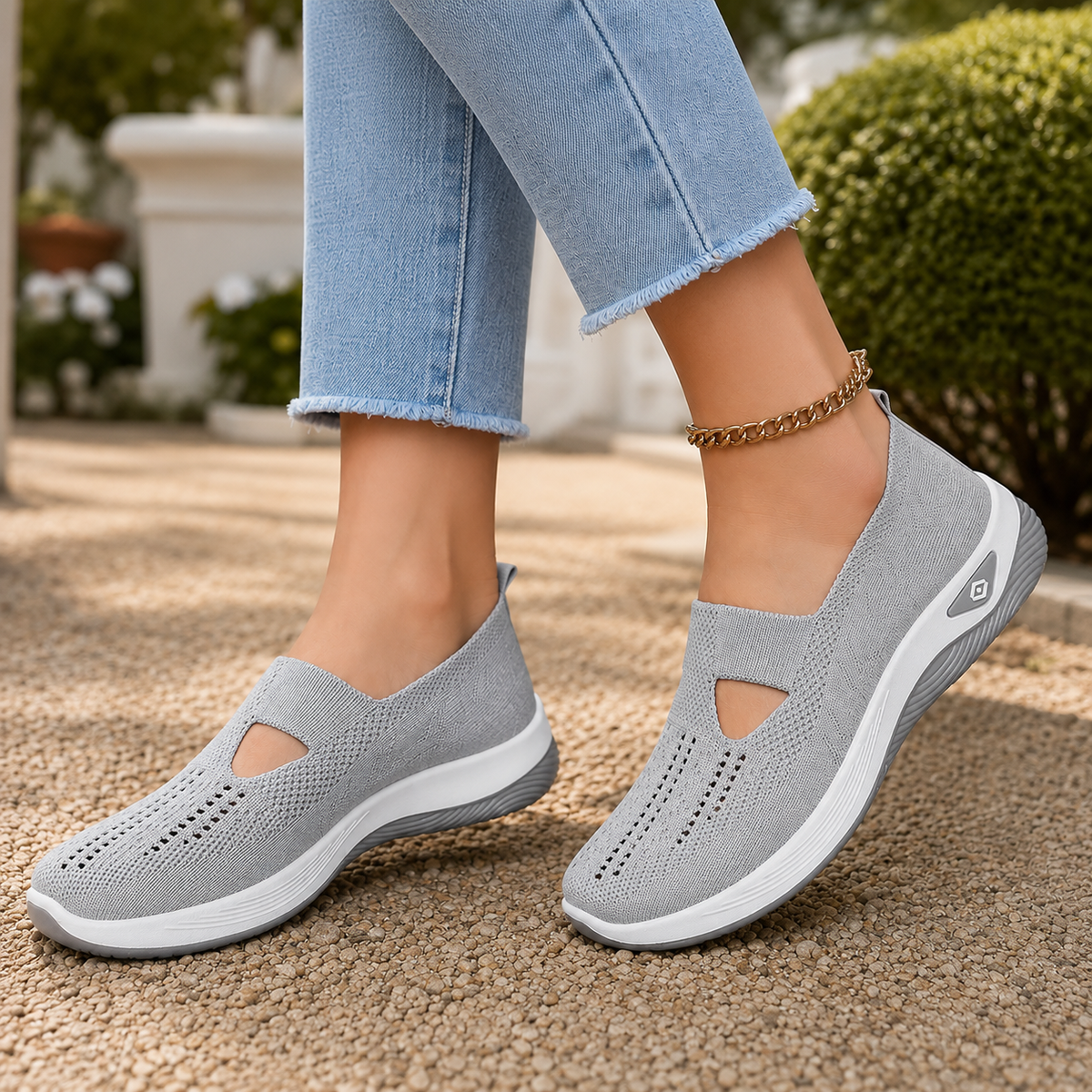 Nardini Slip-On Sneakers - Soft Gray