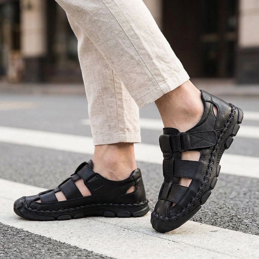 Romano Fisherman Sandals - Noir