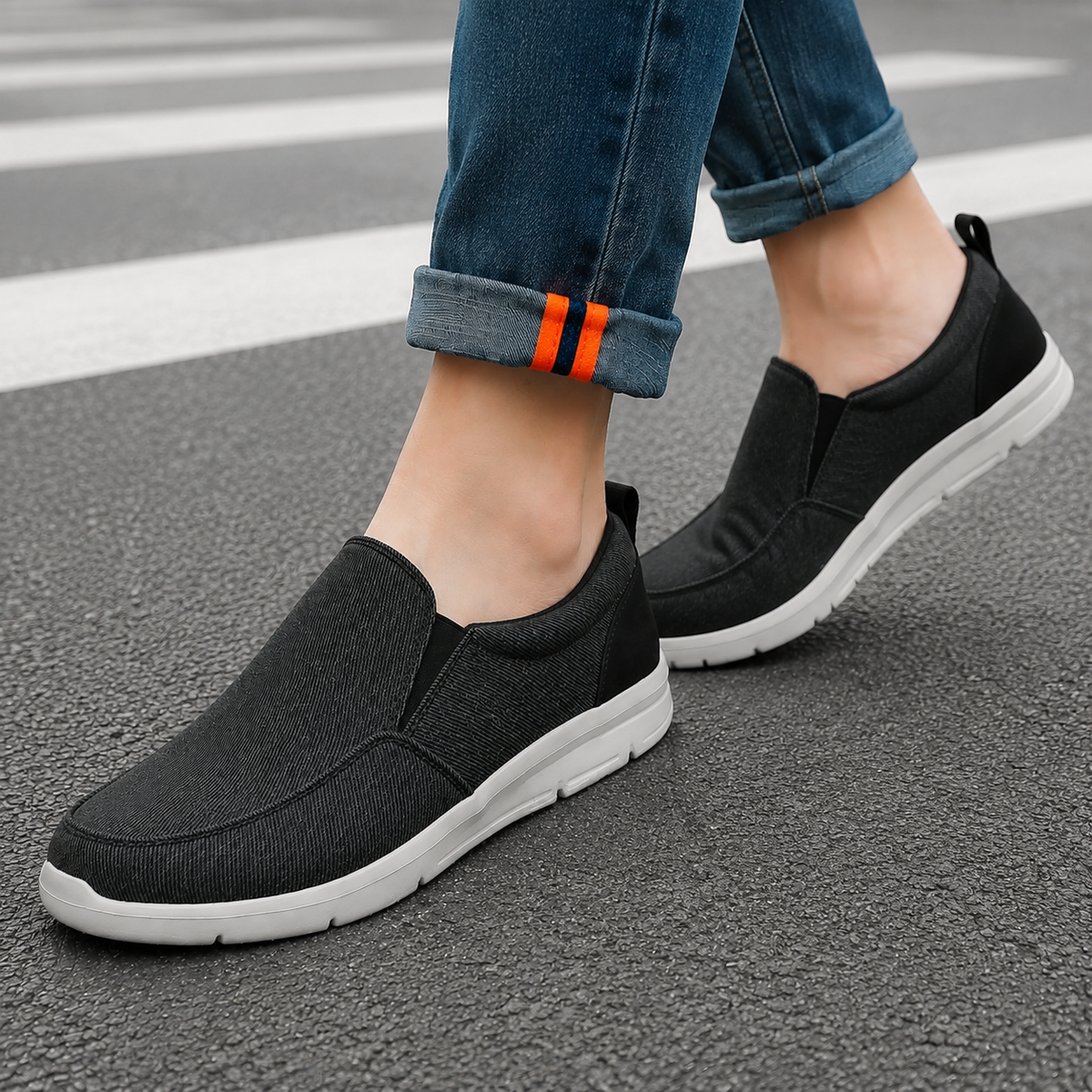 Graziani Slip-On Shoes - Black