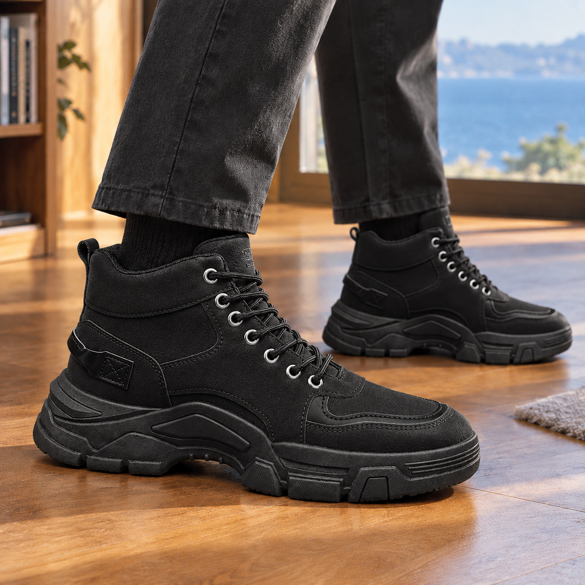 Ridolfi High Top Boots - Black