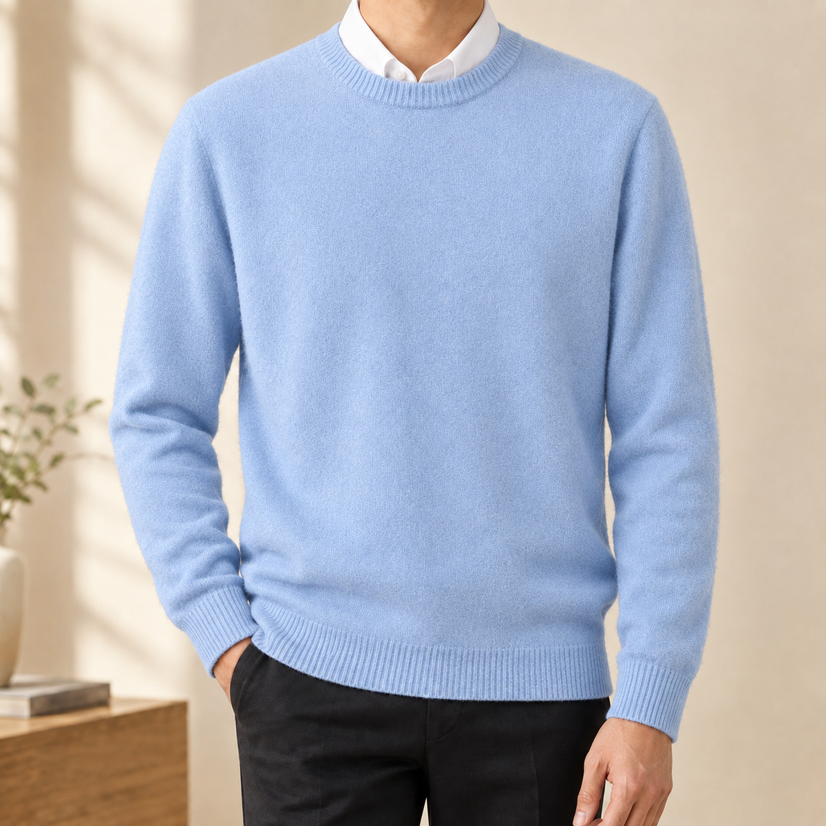 Harvey Crewneck Sweater - Light Blue
