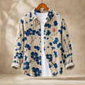 Beige Cobalt Blossom