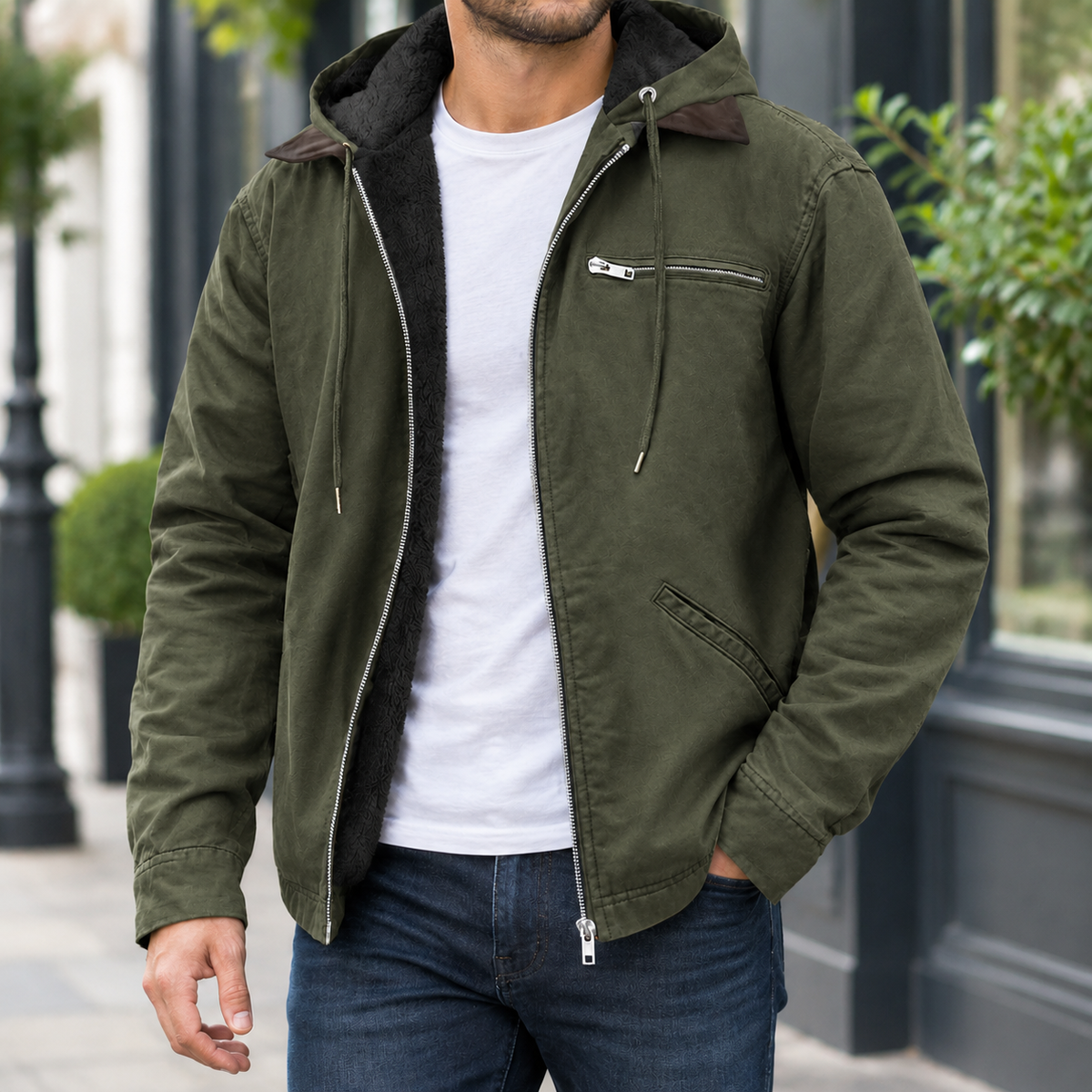 Rupert Hooded Jacket - Green