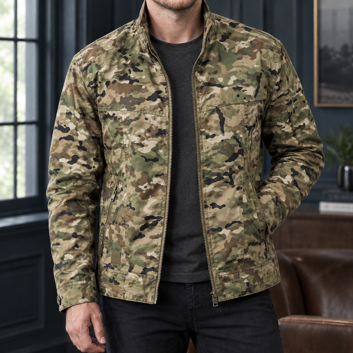 Tristan Utility Jacket - Cp Camouflage