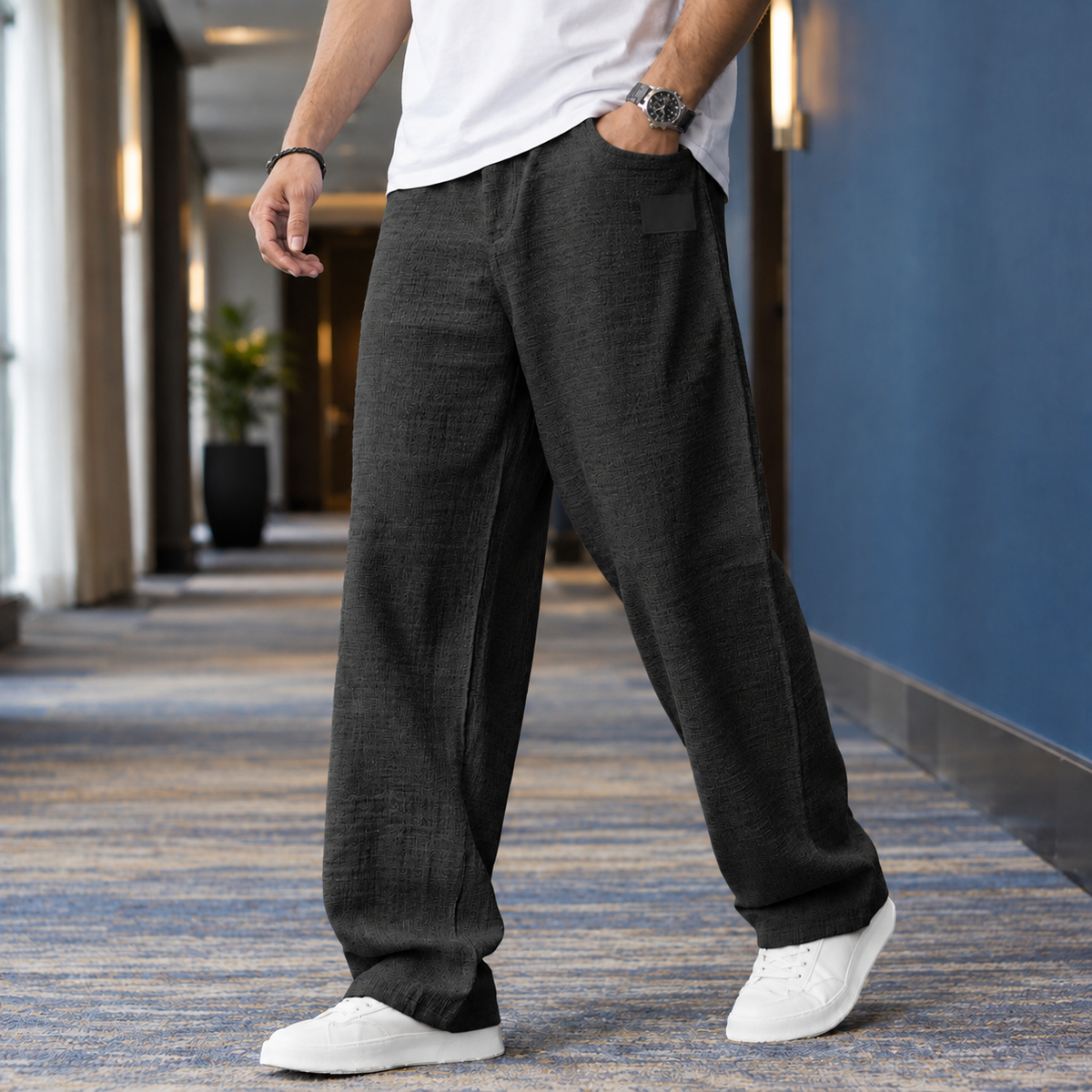 Maximus Wide-Leg Pants - Black