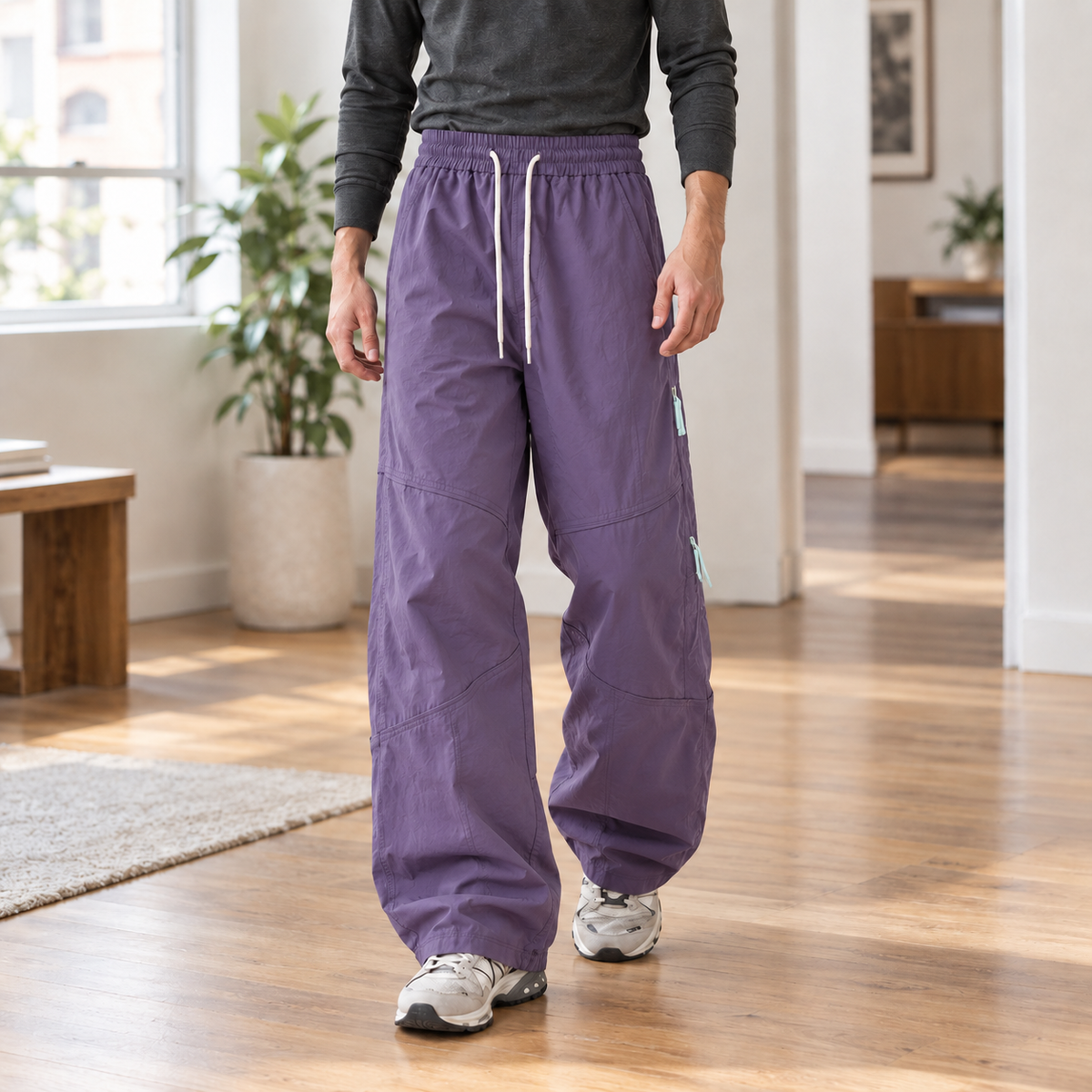 Edward Relaxed Pants - Meadow Purple