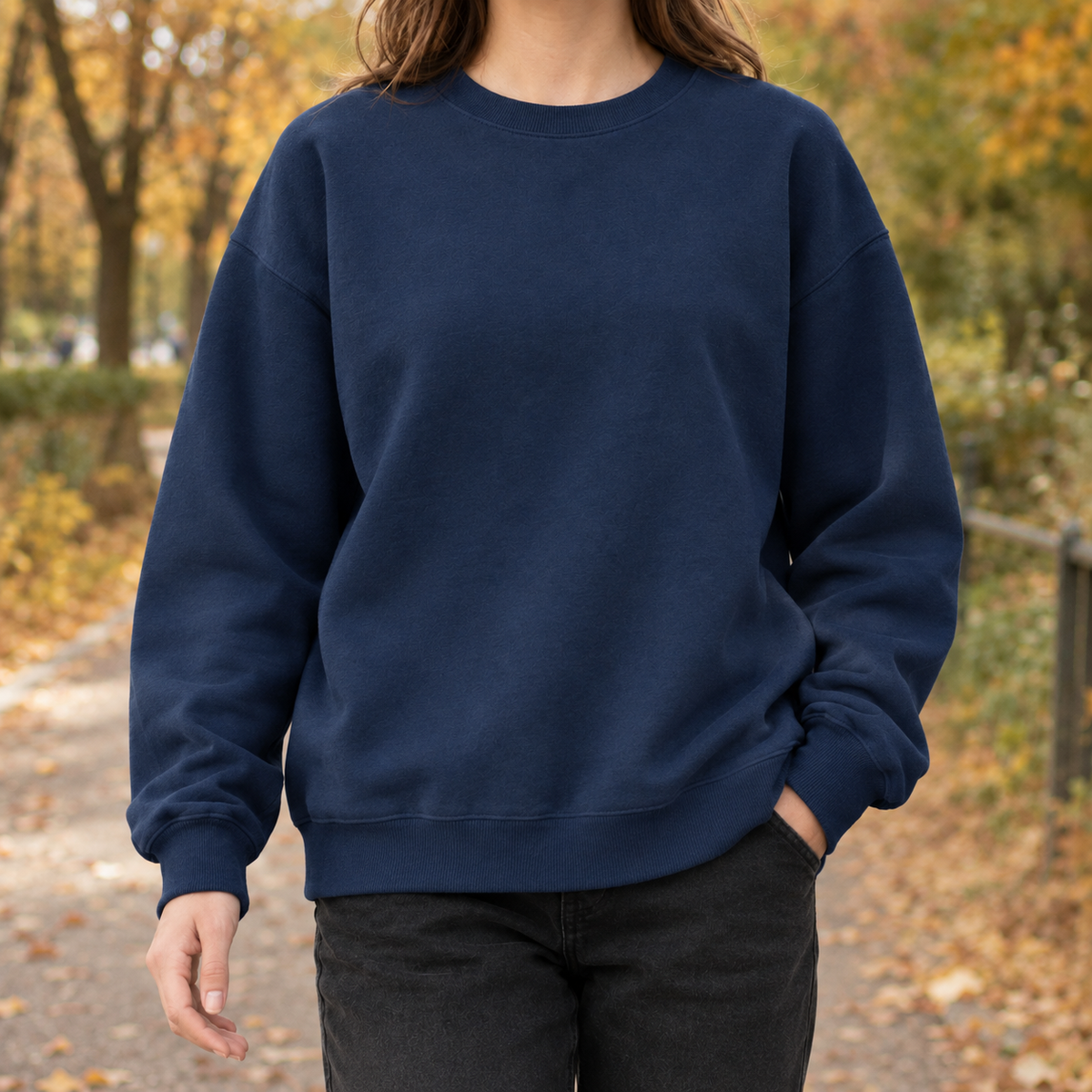 Iolanthe-Skye Crewneck Sweatshirt - Navy Blue