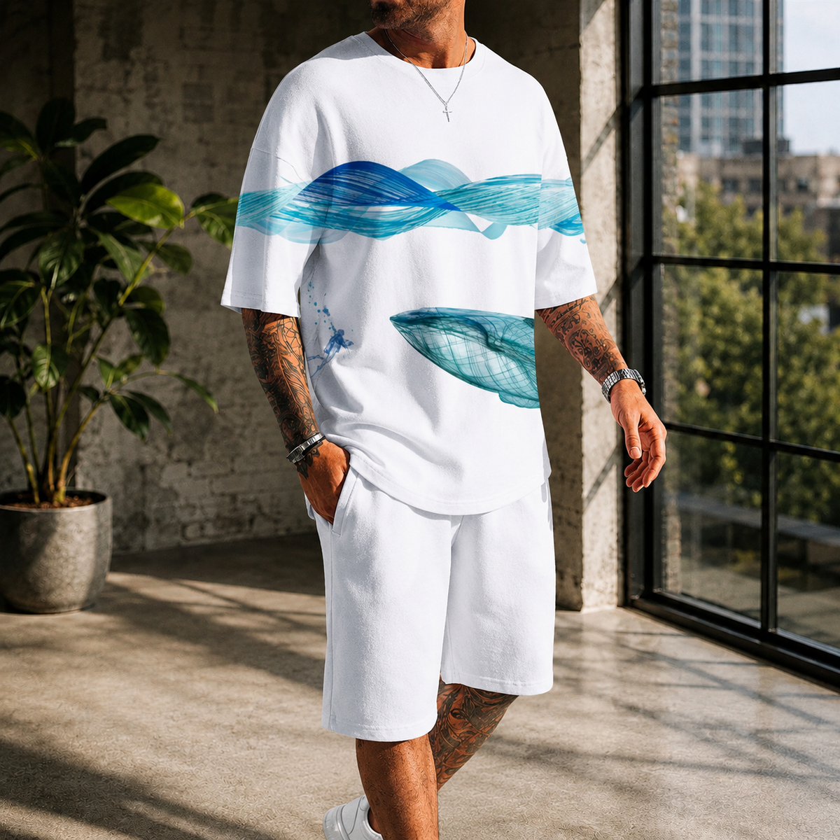 Luca Contrast Set - White