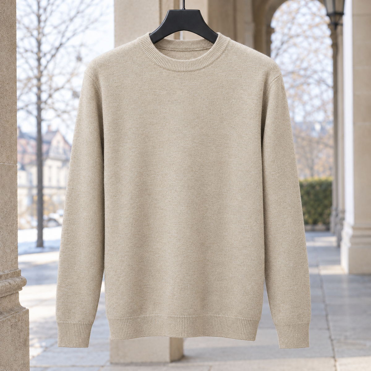 Gregoire Crewneck Top - Khaki