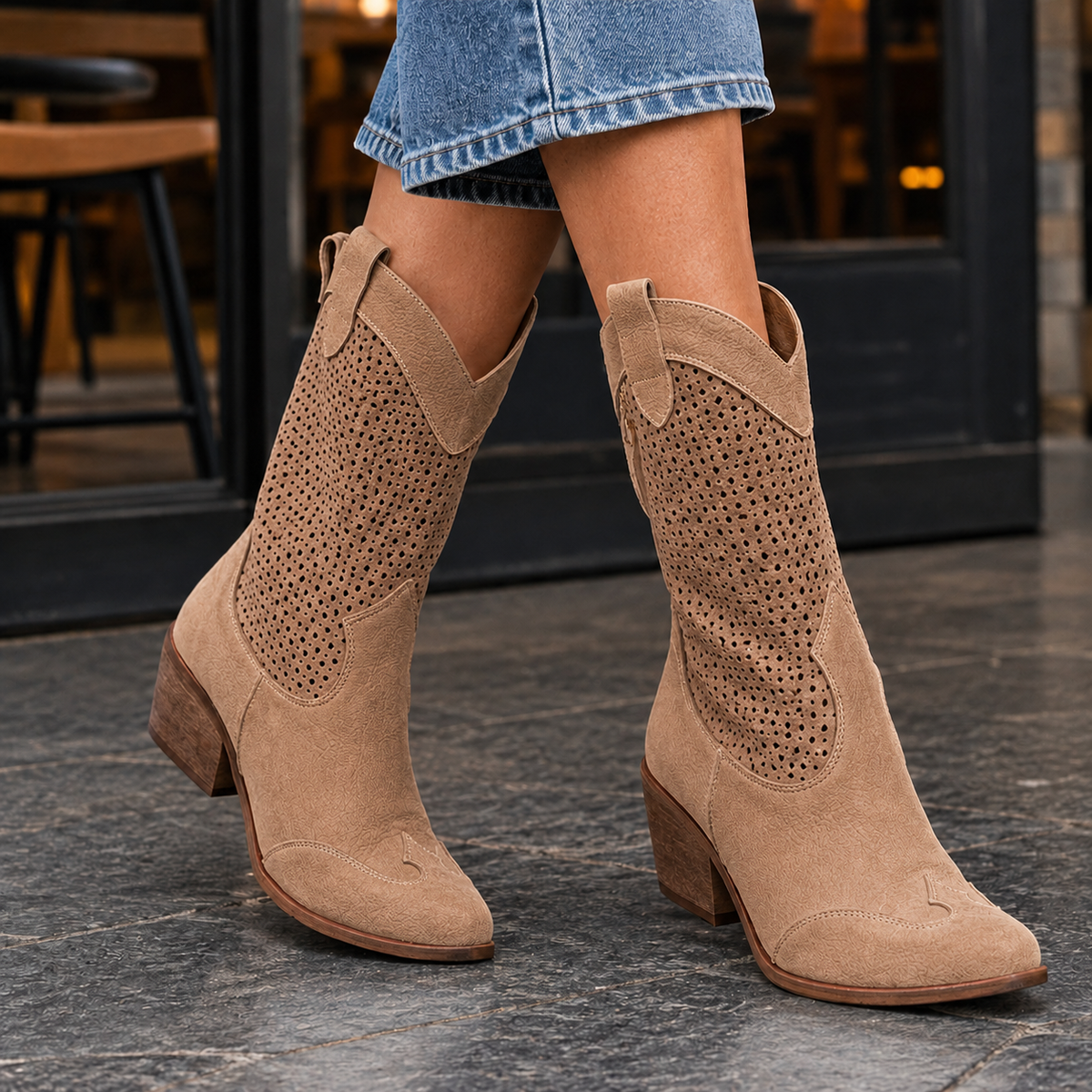 Alessi Leather Boots - Brown