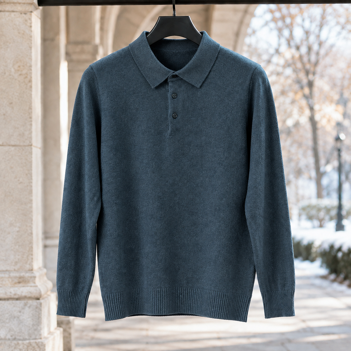 Ross Polo Sweater - Night Orchid