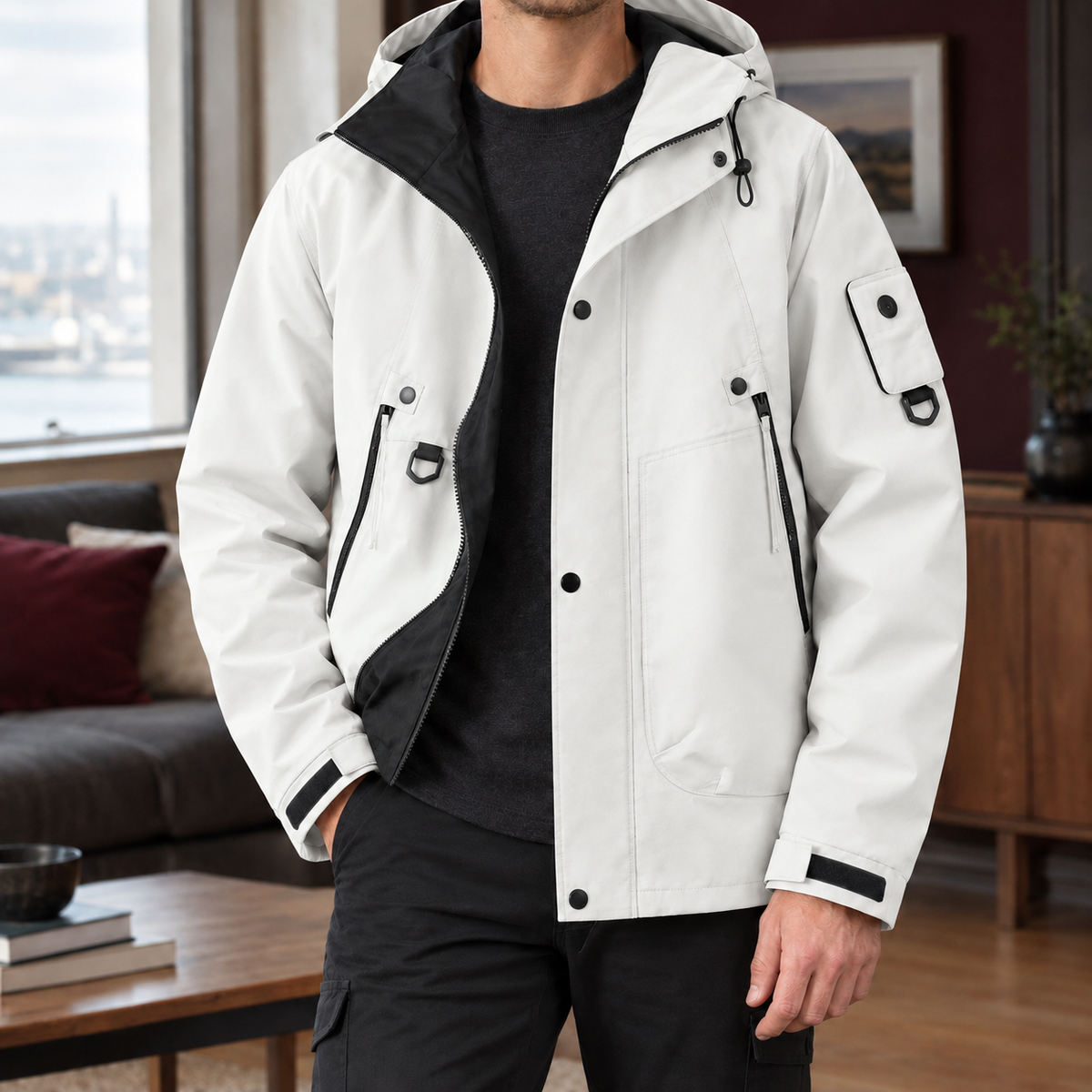 Lennox Utility Jacket - Off-white