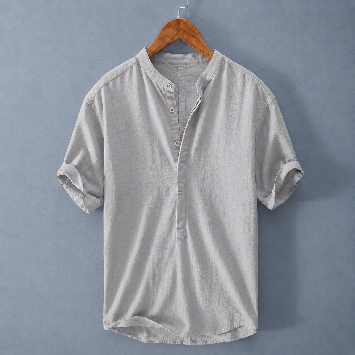 Giles Henley Shirt - Gray
