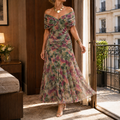Green And Pink Floral