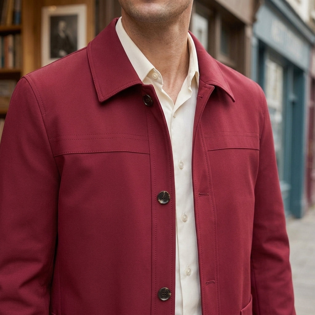 Knox Button Front Jacket - Lead Product Detail