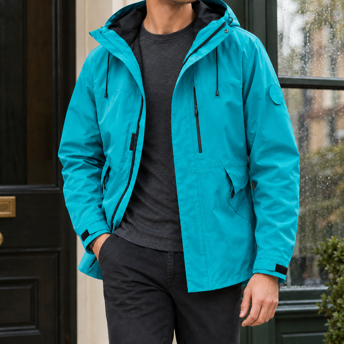 Montague Waterproof Jacket - Turquoise