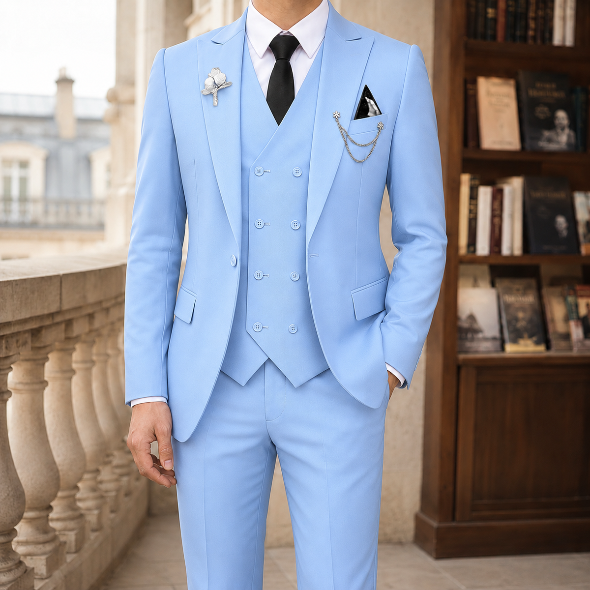 Osric Tailored Suit - Blue