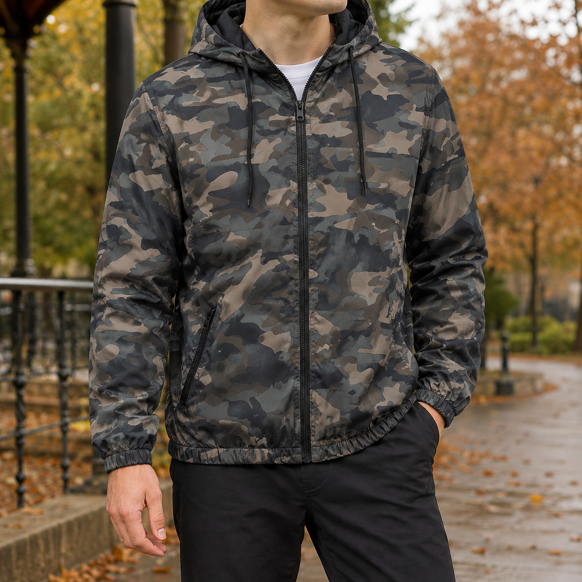 Rodolphe-James Colorblock Jacket - Full Camouflage