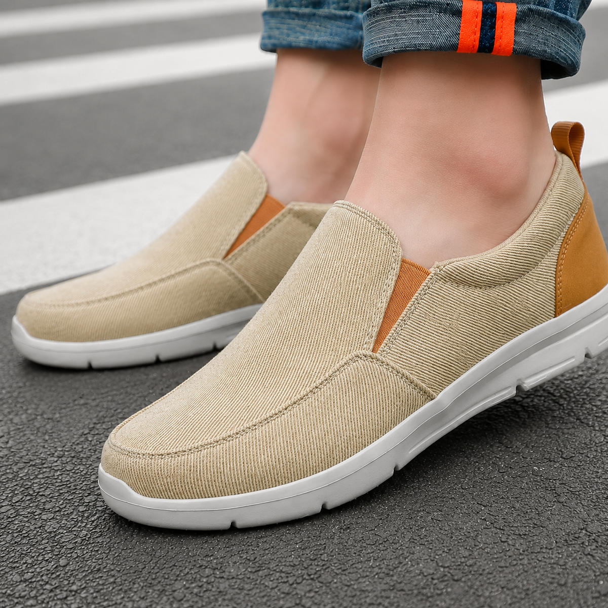 Graziani Slip-On Shoes - Beige