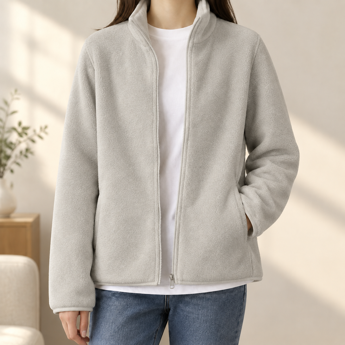 Noah Cashmere Jacket - Light Gray
