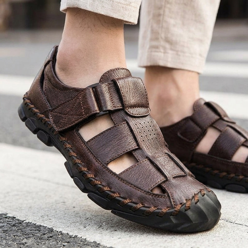 Romano Fisherman Sandals - Lead Product Detail