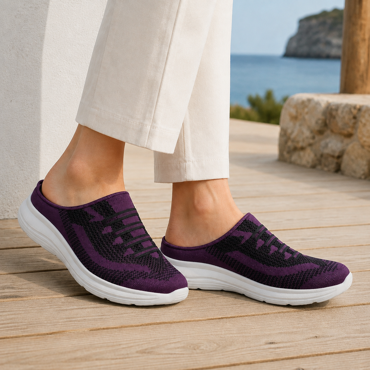 Abate Slip-On Sneakers - Purple