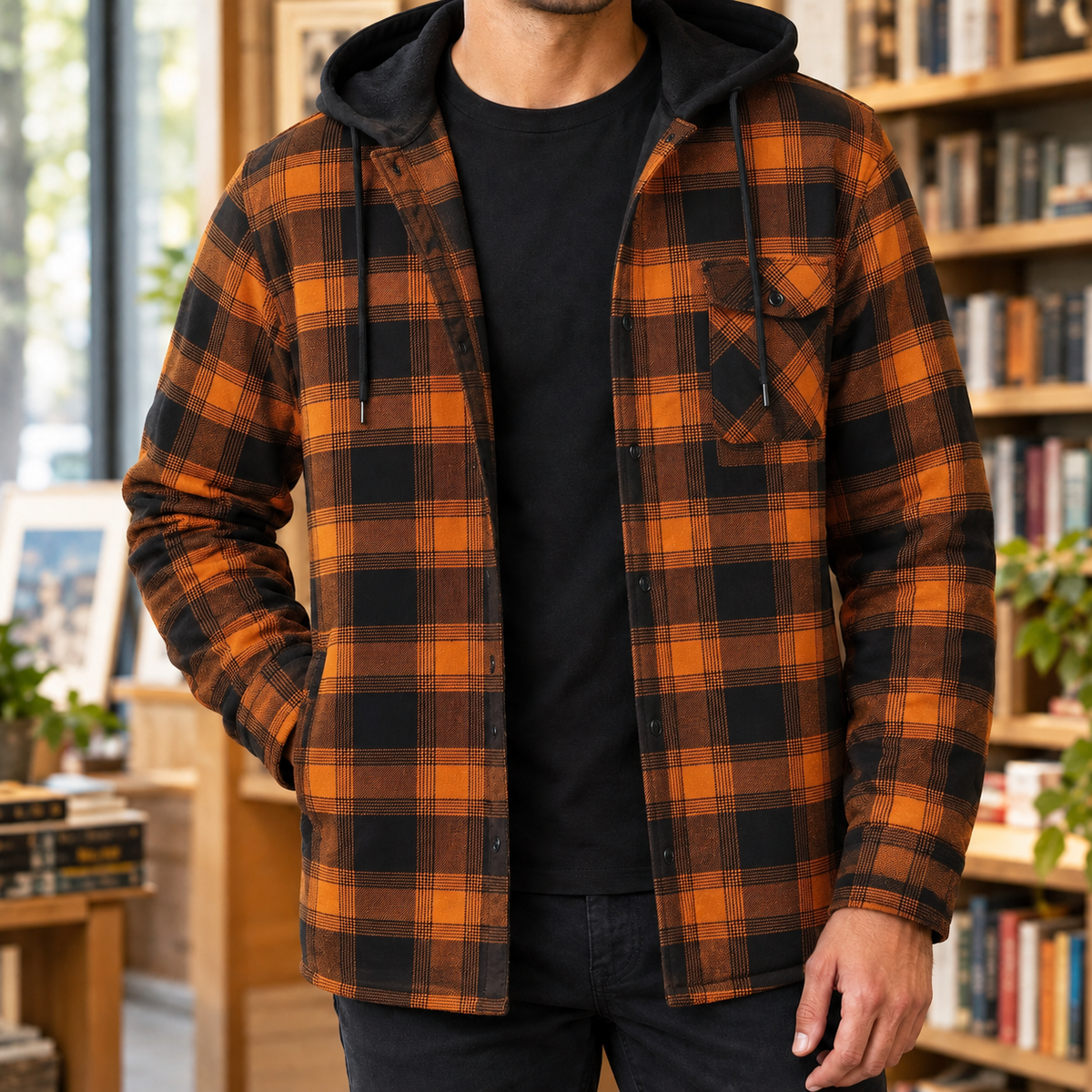 Bertrand Hooded Jacket - Ginger