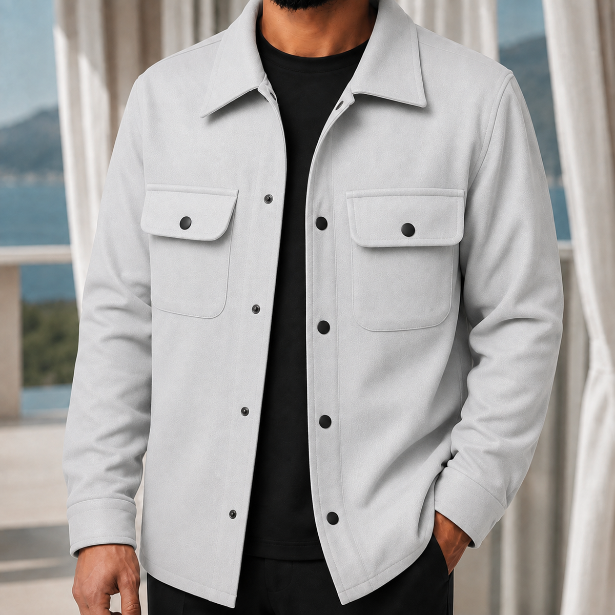 Spencer Utility Jacket - Light Gray