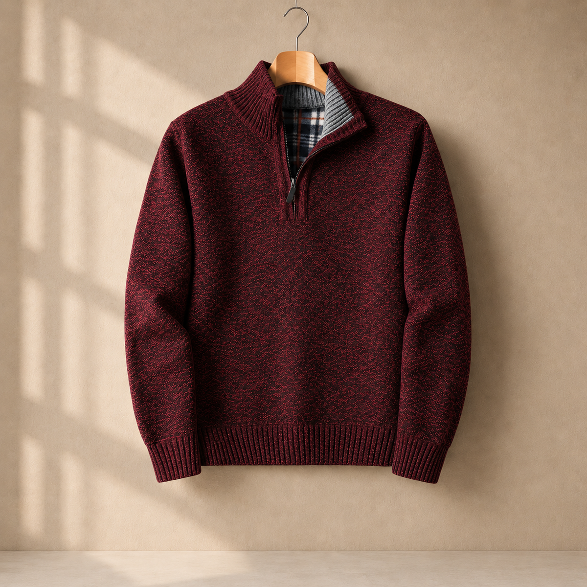 Nico Quarter-Zip Sweater - Red