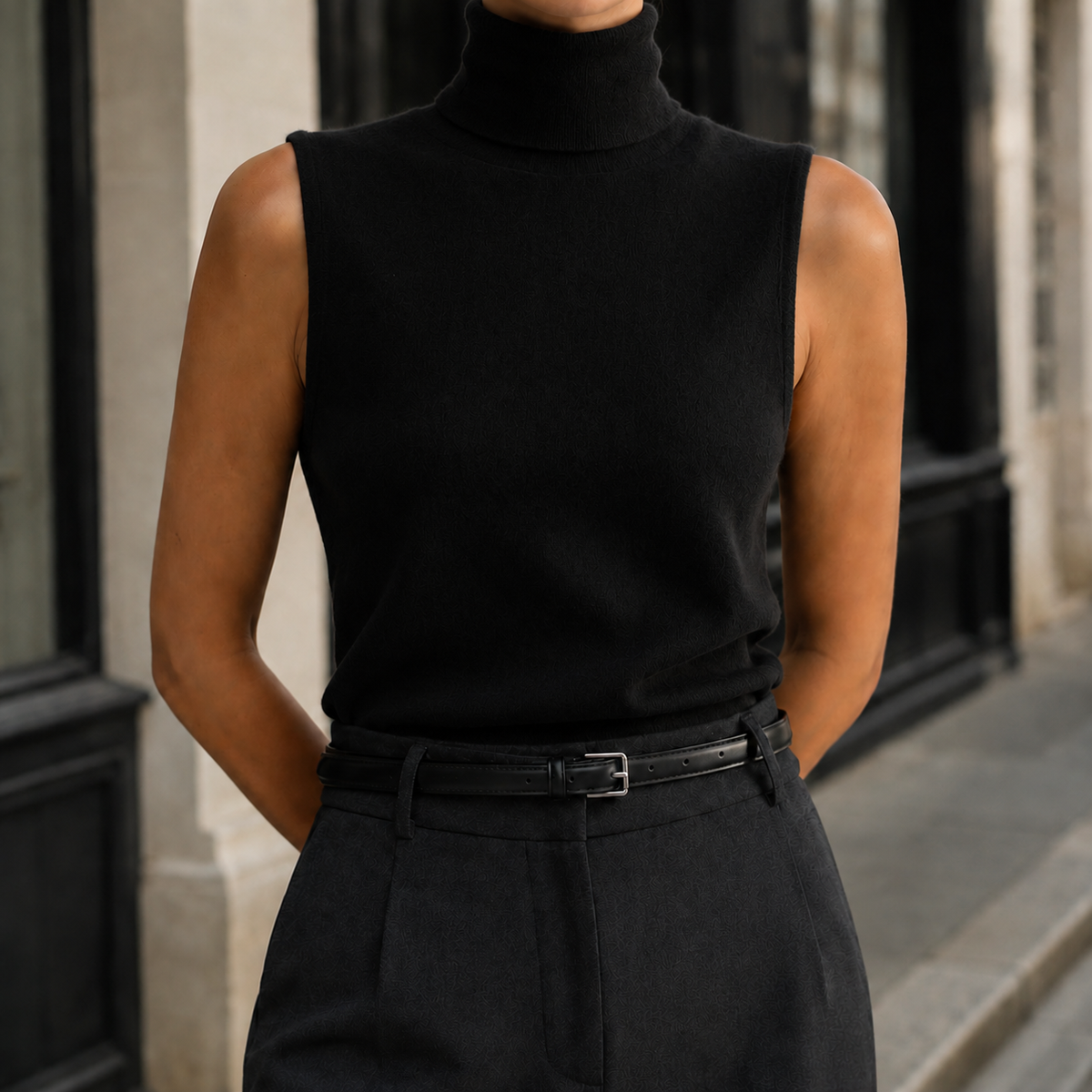 Harriet Turtleneck Sweater - Black