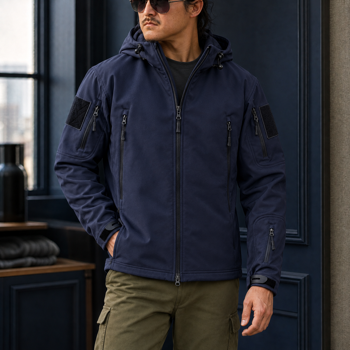 Nathan Tactical Jacket - Navy Blue