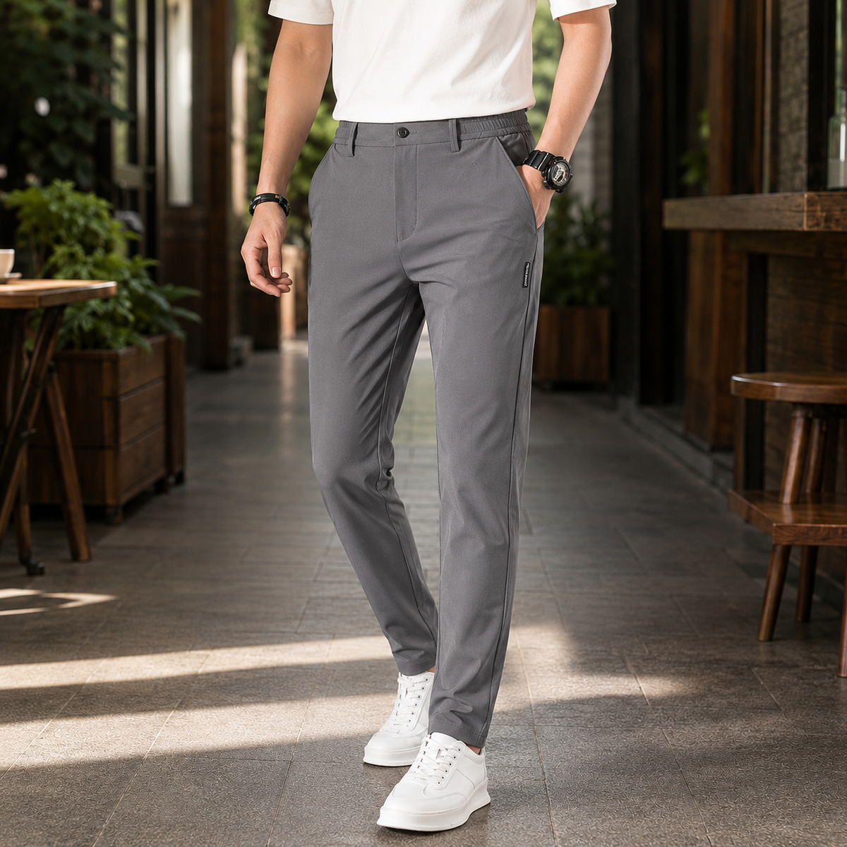 Hudson Slim Pants - Dark Gray