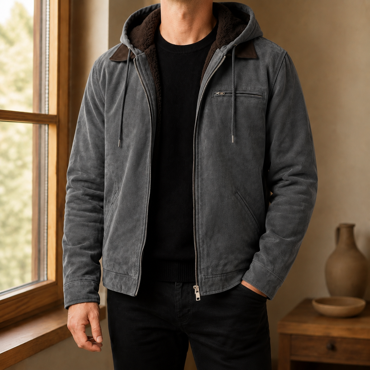 Jasper Hooded Jacket - Gray