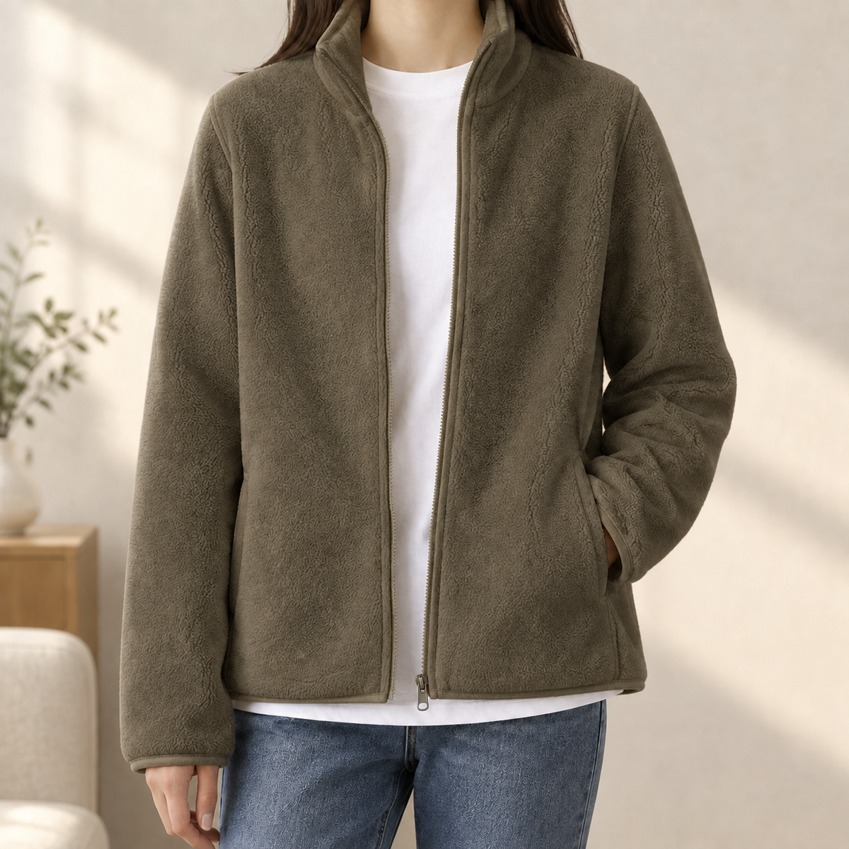 Noah Cashmere Jacket - Deep Khaki