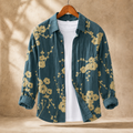 Teal Gold Blossom