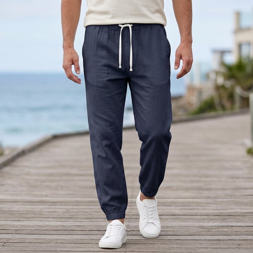 Carter Relaxed Joggers - Navy