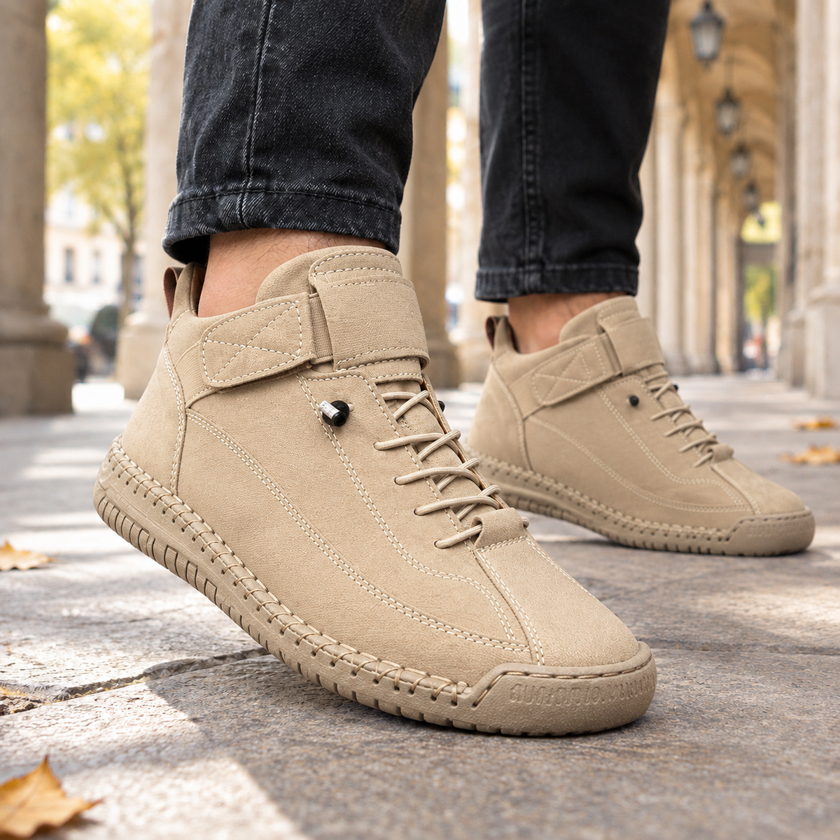 Melfi Stitched Boots - Apricot 2