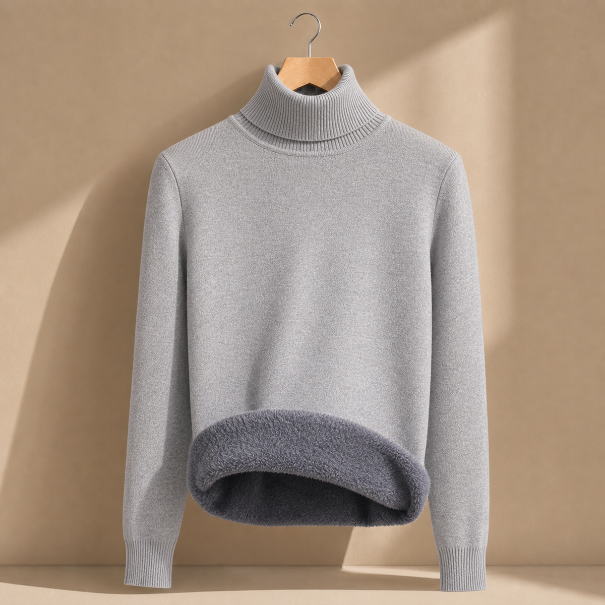 Samson Turtleneck Sweater - Light Gray