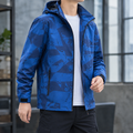 Blue Geometric Print