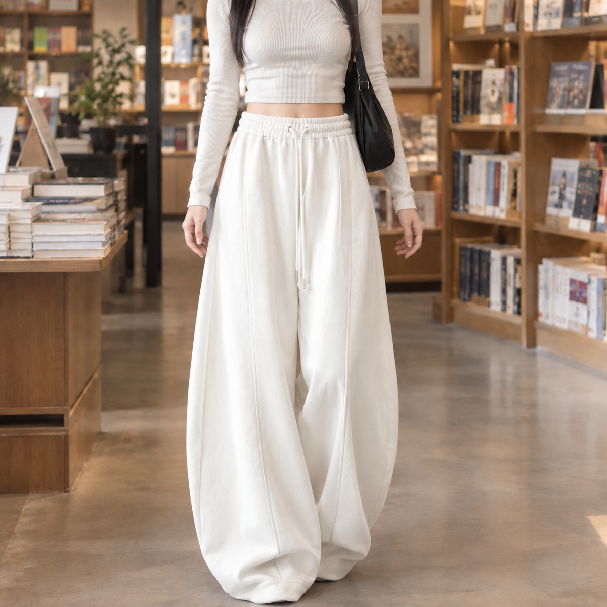 Fiona Balloon Hoodie - Quicksand White