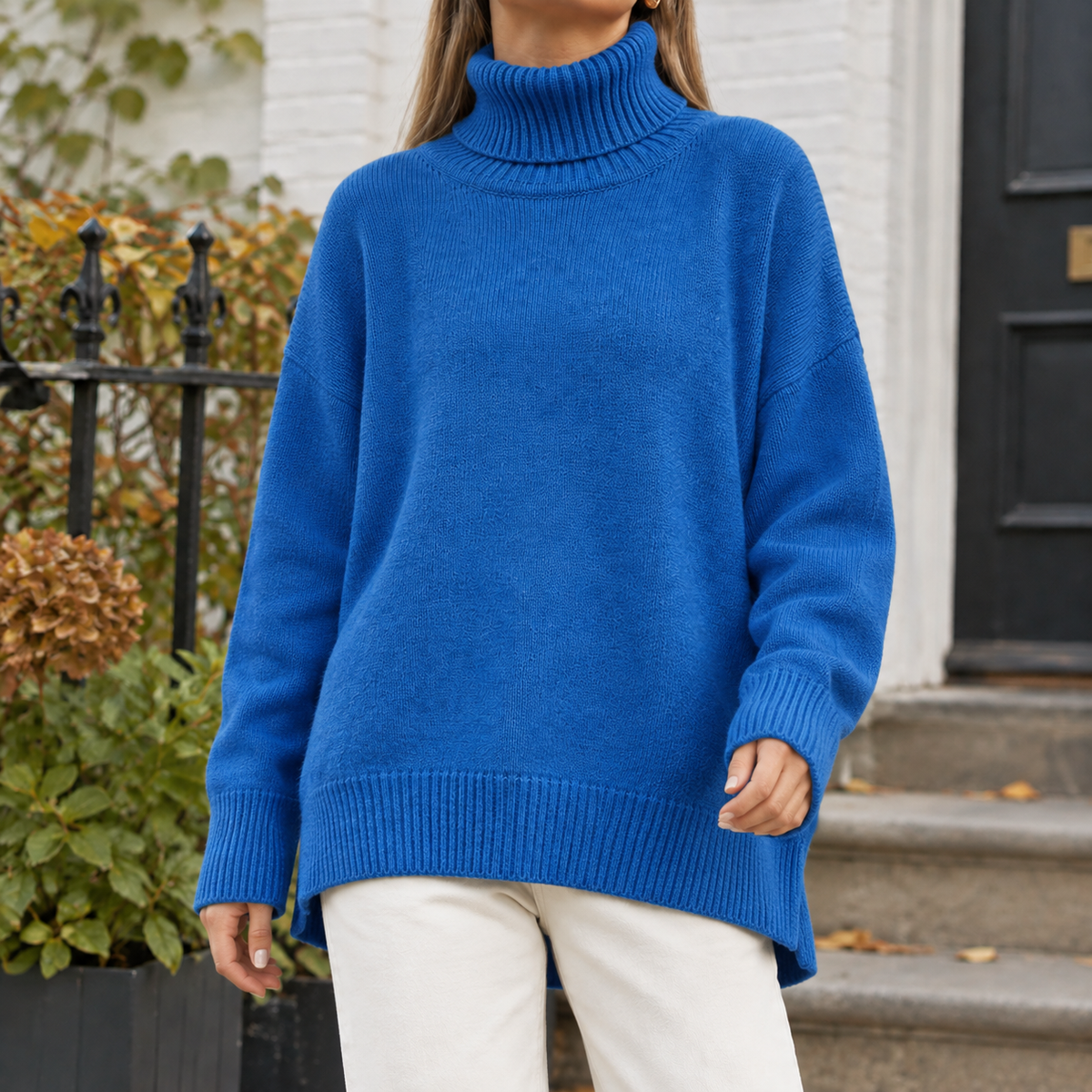 Manon Cashmere Sweater - Blue