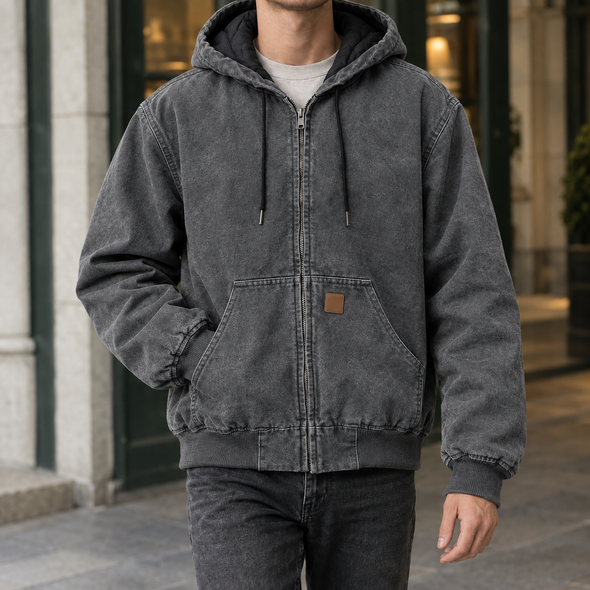 Gustave Washed Work Jacket - Gray