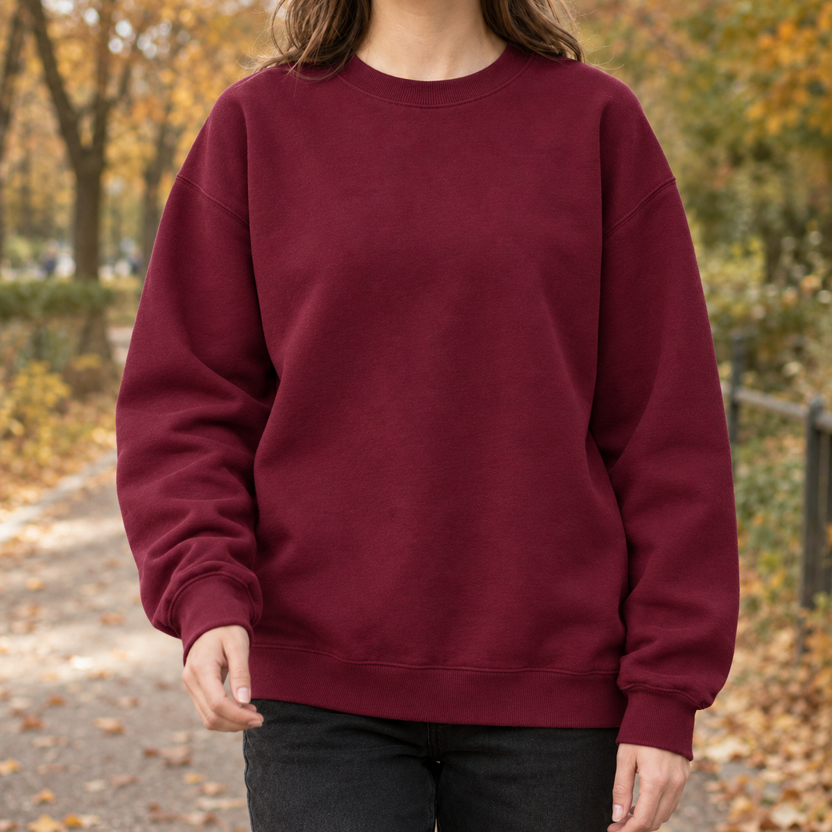 Iolanthe-Skye Crewneck Sweatshirt - Burgundy