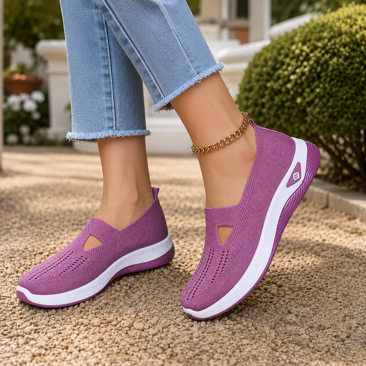 Nardini Slip-On Sneakers - Vibrant Purple