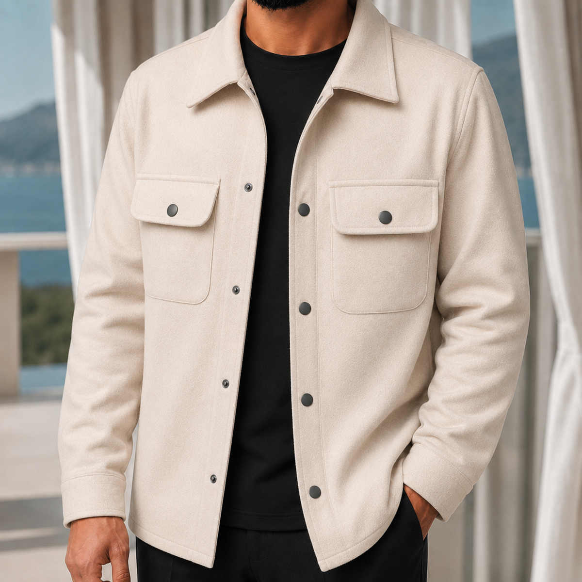 Spencer Utility Jacket - Light Beige