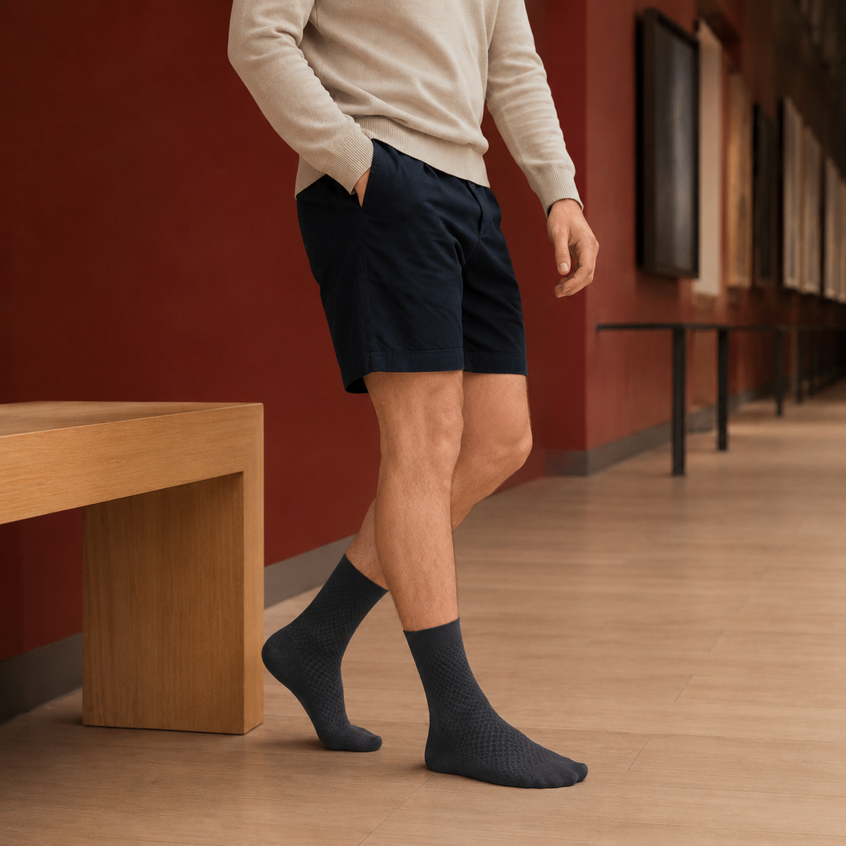 Hudson Bamboo Socks - Dark Gray